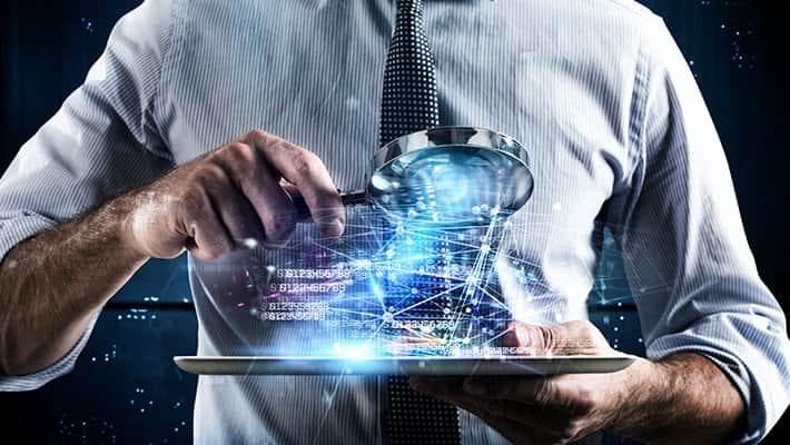 Analyst reviewing piracy evidence and DMCA notices